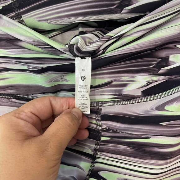 Lululemon Base Pace HR Tight 25” Size 10 High-Rise Leggings Mysty Glade Nulux - Picture 7 of 12